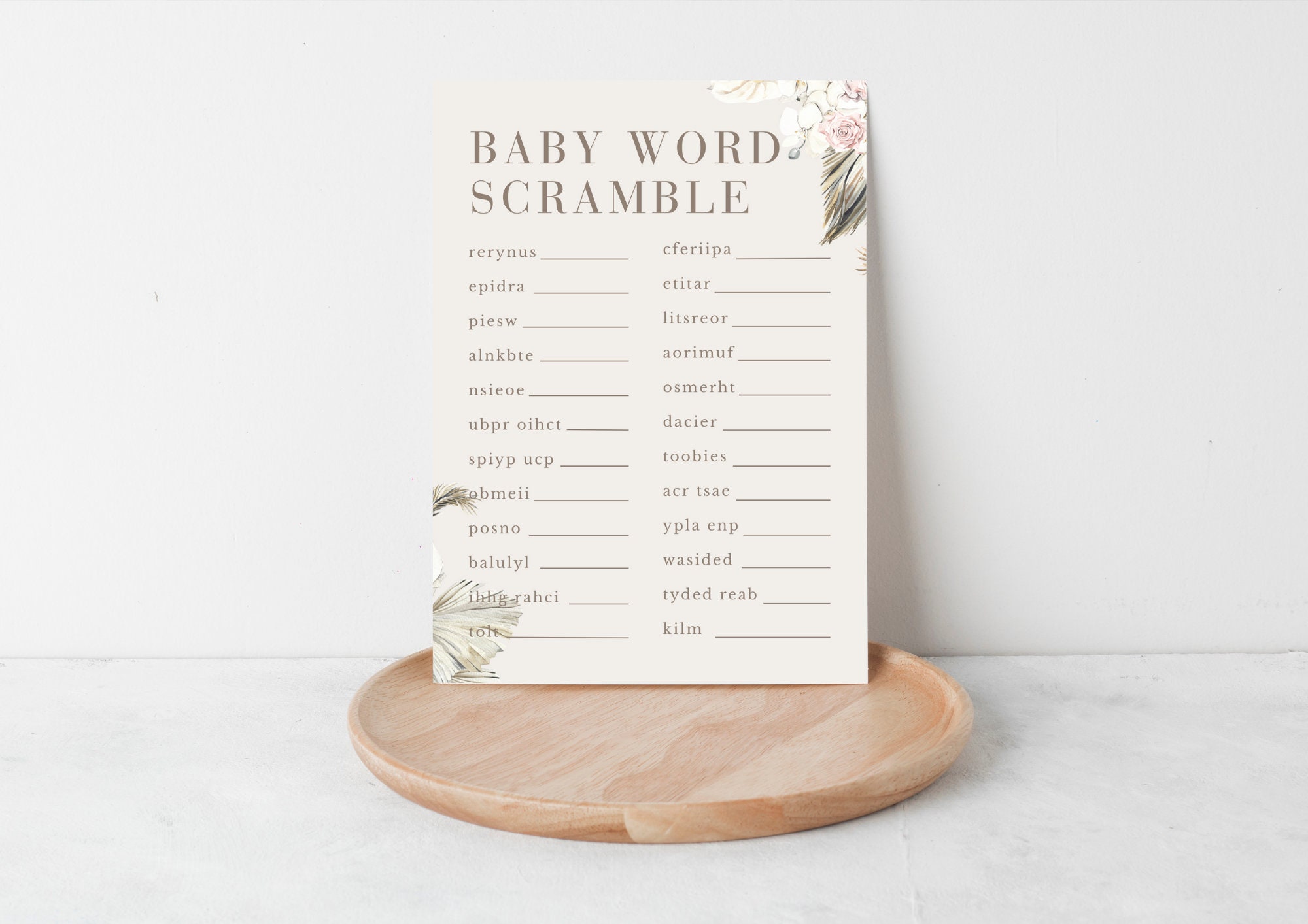 Boho Baby Shower Printables Bundle - Etsy