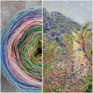 Bobbel inspired by Monet the Gran Sasso Valley 4 threads 2.20/100 m each
