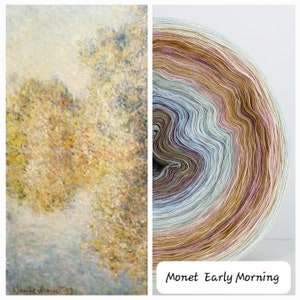 Bobbel inspired by Monet Early Morning 4 threads 2.20/100 m each