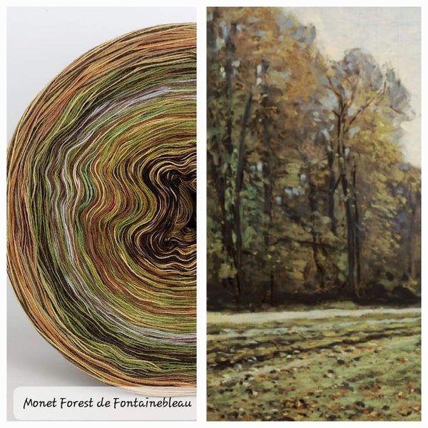 Bobbel insperiert von Monet Forest de Fontainbleau fädig 2,40/je 100m