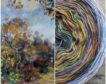 Bobbel geïnspireerd door Renoir Landschap nabij Beaulieu 4-laags 2,40/ per 100 m