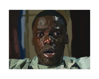 Get Out No-Blend Textured Watercolor Matte Posters