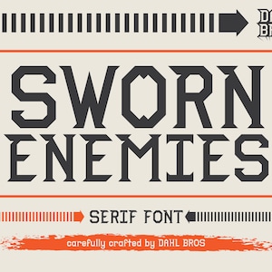 Serif Font - Sworn Enemies Font