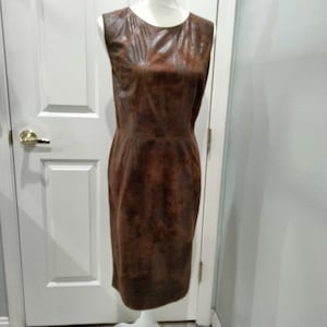 cos leather shirt dress INCOGNITO LASER CUT OUT FAUX LEATHER SHIRT DRESS – AKIRA main image 1