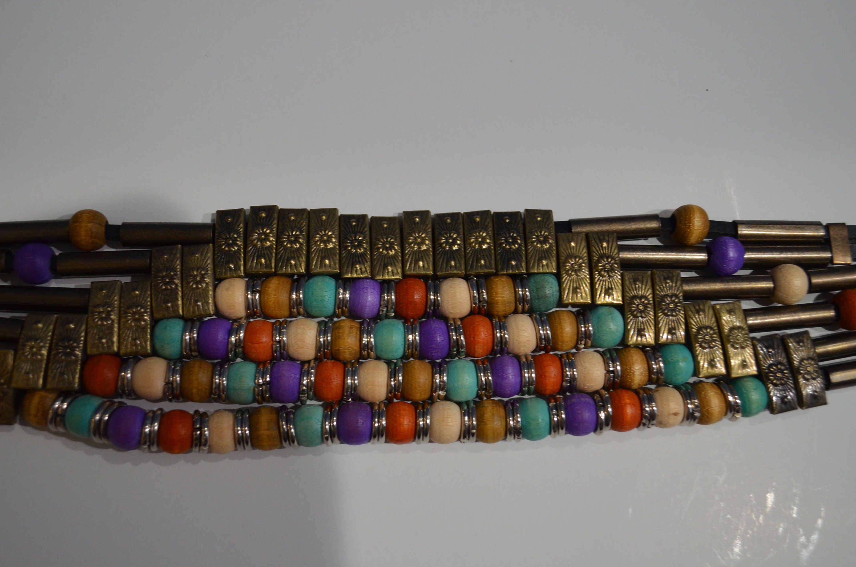 Vintage Boho Beaded and Metal Fun Fashion Belt - Etsy
