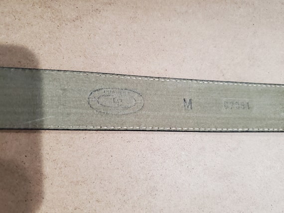 Chartan Genuine Leather Vintage Belt, Made in Ita… - image 8