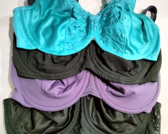 Brassieres, Lot of 4, Breezies and Vanity Fair, Size 38C