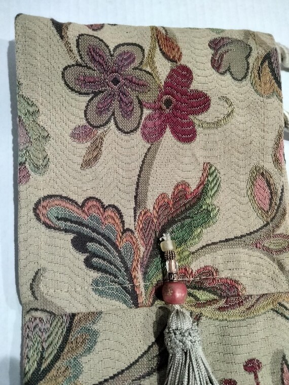 Alice’s Tapestries Boho Floral Crossbody Bag, Handcrafted, New View 5