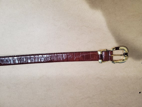 Chartan Genuine Leather Vintage Belt, Made in Ita… - image 3
