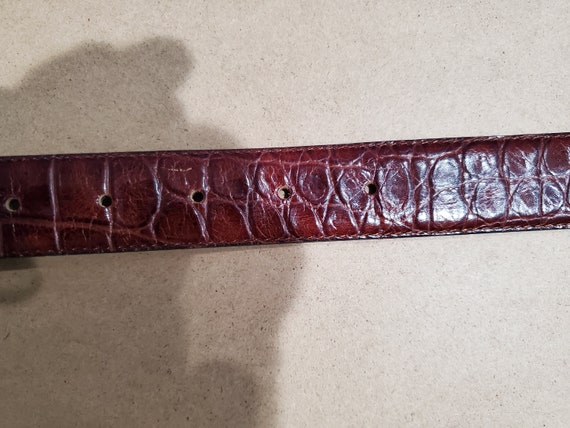 Chartan Genuine Leather Vintage Belt, Made in Ita… - image 6