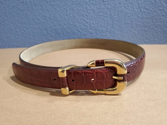 Chartan Genuine Leather Vintage Belt, Made in Ita… - image 1