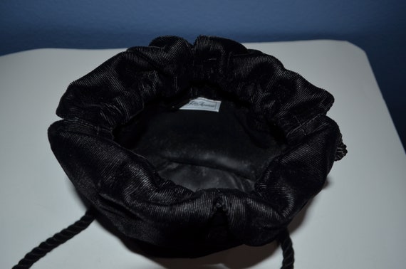 Saks Fifth Avenue Vintage Gusseted Black Velvet M… - image 8