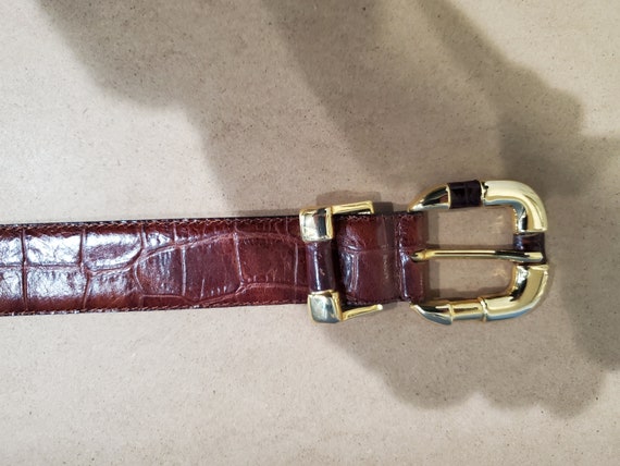Chartan Genuine Leather Vintage Belt, Made in Ita… - image 2