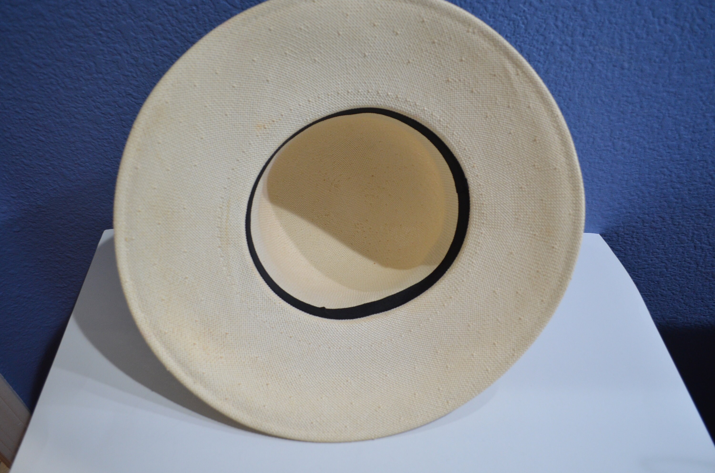 WHEAT BEIGE STRAW BUCKET HAT WITH BOW FABRIC BORDER 439644
