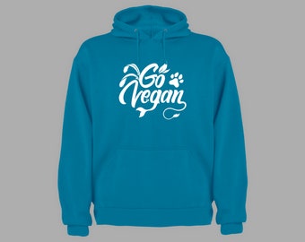 Hoodie Go Vegan Animals