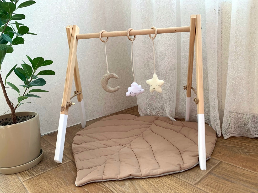 Interactive Baby Play Gym with Music & Hanging Toys