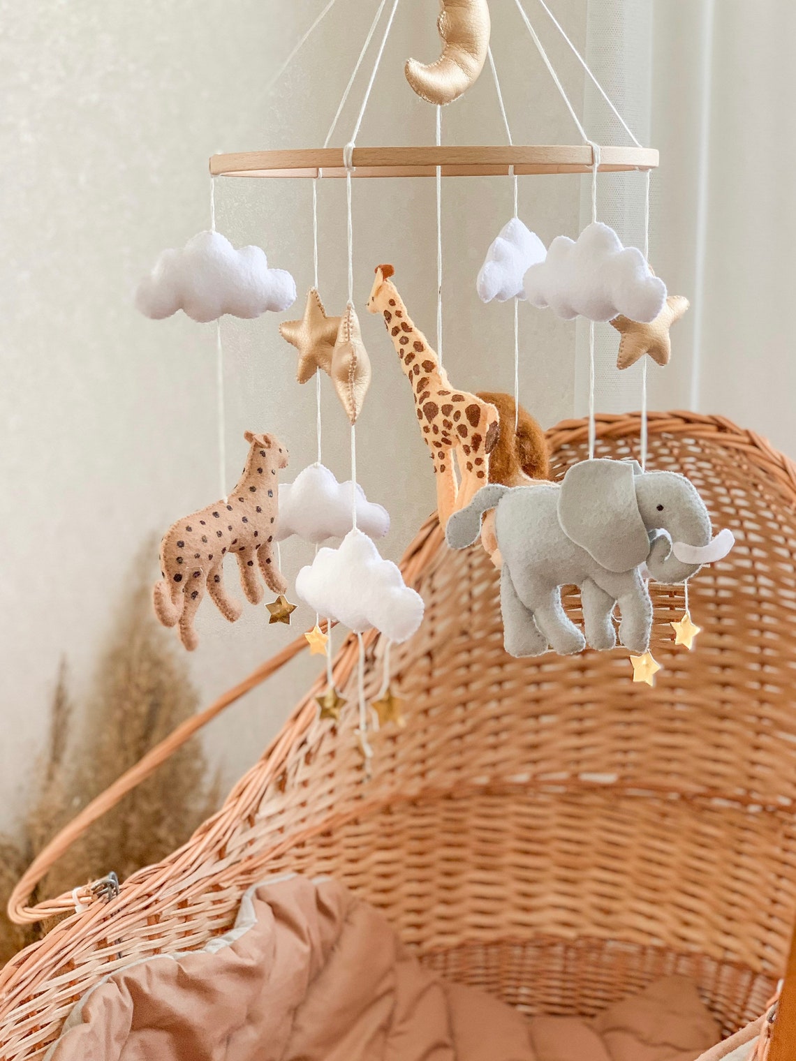 Safari bébé mobile jungle animal safari décor pépinière bébé Etsy France