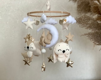 baby mobile woodland crib mobile baby mobile neutral animal bear mobile nursery  mobile baby baby mobile woodland nursery decor