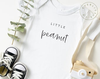 Little Peanut Onesie®, Cute Pregnancy Reveal to Grandparents, Pregnancy Announcement to Husband, Funny Pregnancy Reveal to Family Ideas