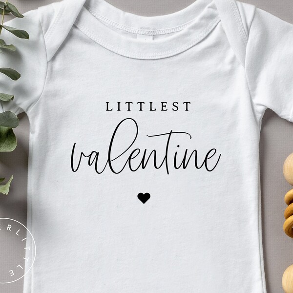 Littlest Valentine Onesie®, Pregnancy Announcement Grandparents, February Pregnancy Announcement Husband, Baby's First Valentine's Outfit