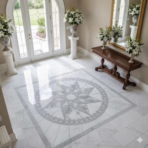 Floor Marble Medallion 2123