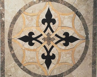 Floor Marble Medallion  8004
