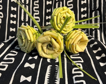 Freshly made Palmetto Roses (4) four Charleston Roses Sweetgrass Roses Forever Roses