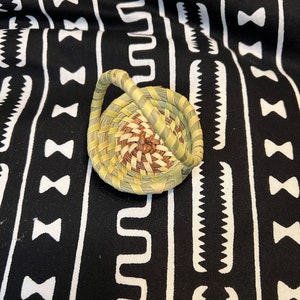 Mini Twisted handle Gullah Keepsake napkin holder ornament basket made in Charleston South image 2