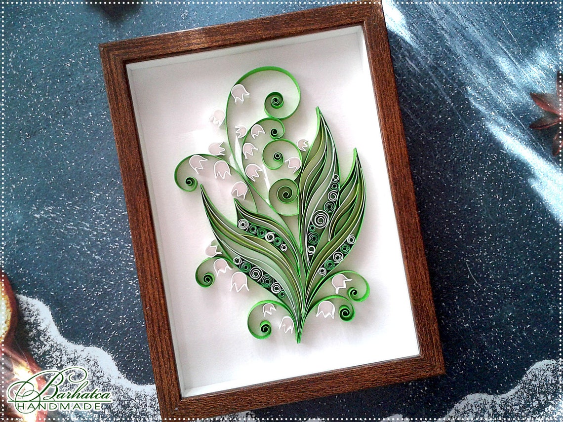Quilling Lily of the Valley Pattern Lily of the Valley Etsy