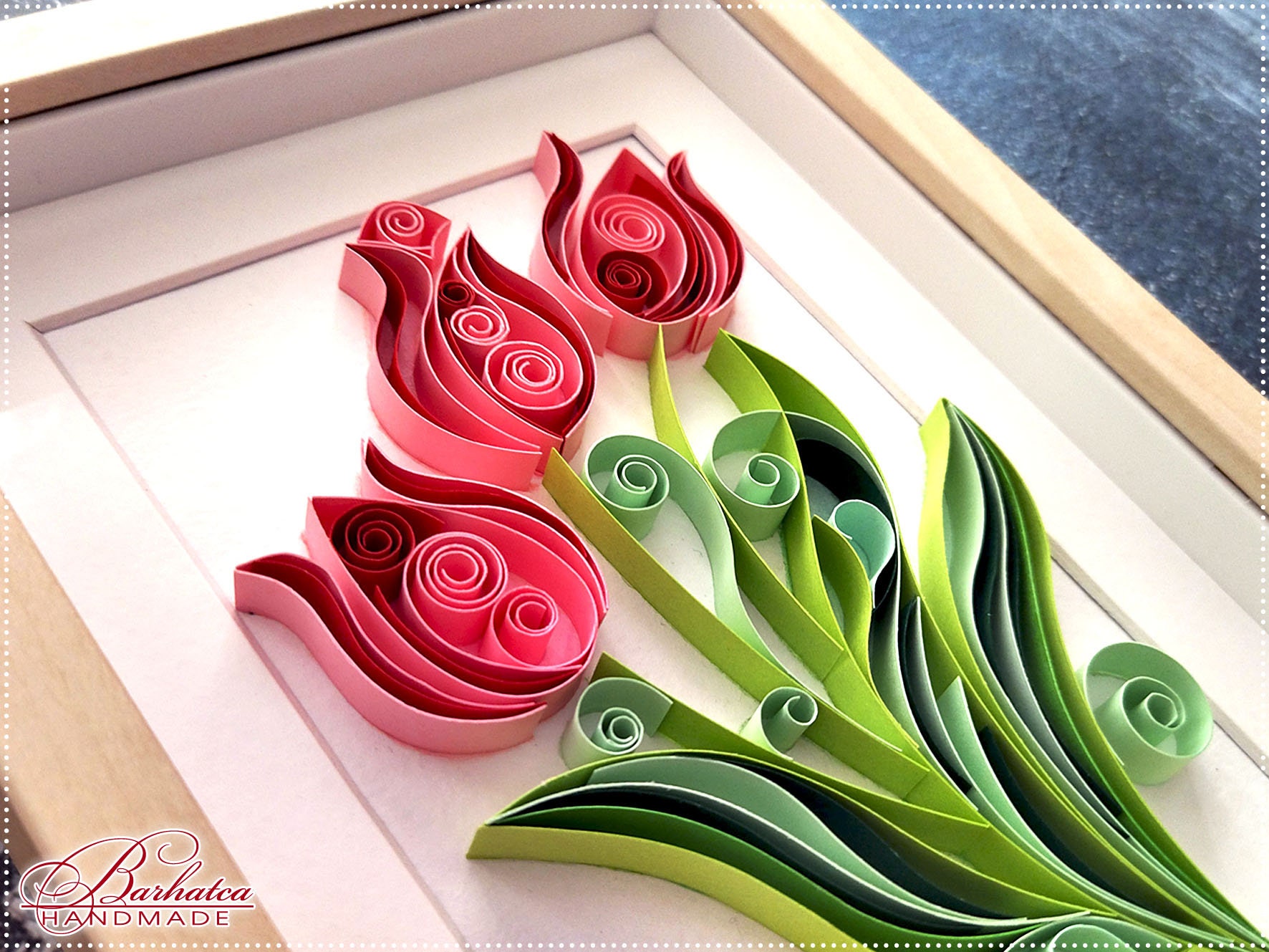 Quilling Blumen Tulpen Muster Tulpen Vorlage Quilling Papier Etsy