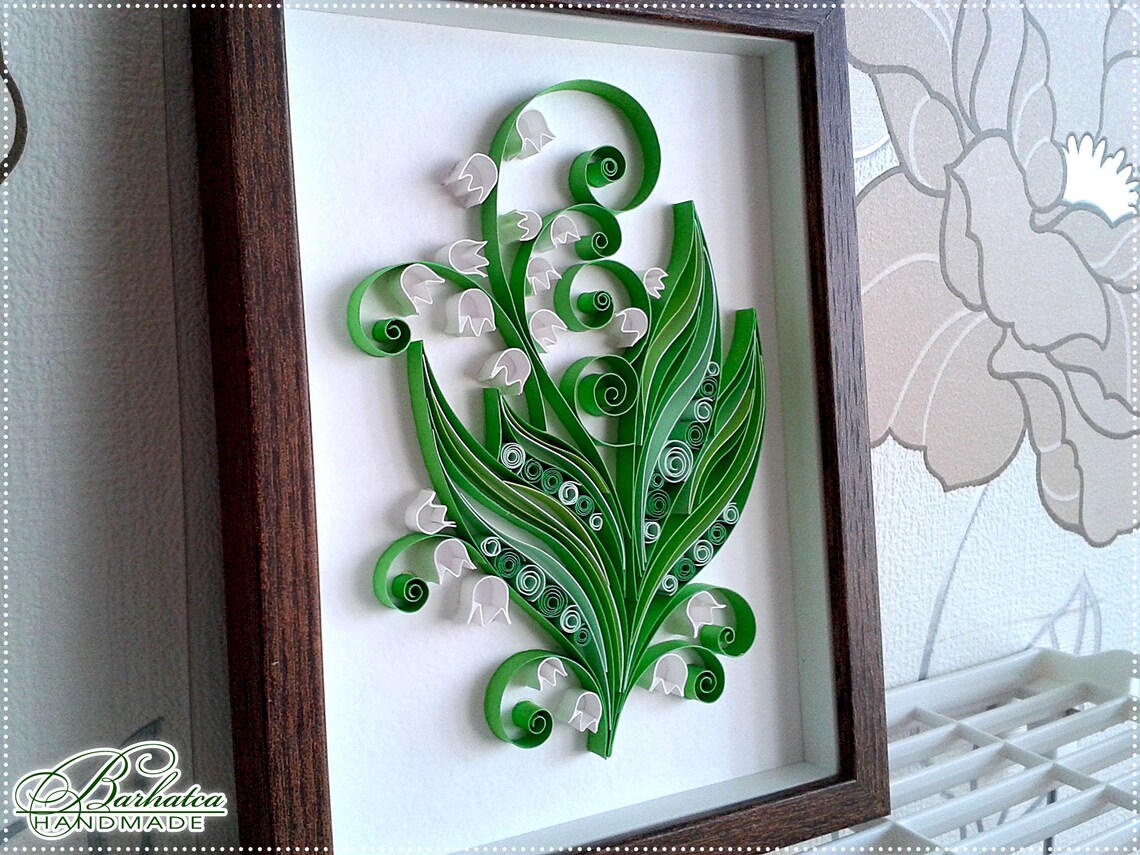 Quilling Lily of the Valley Pattern Lily of the Valley Etsy