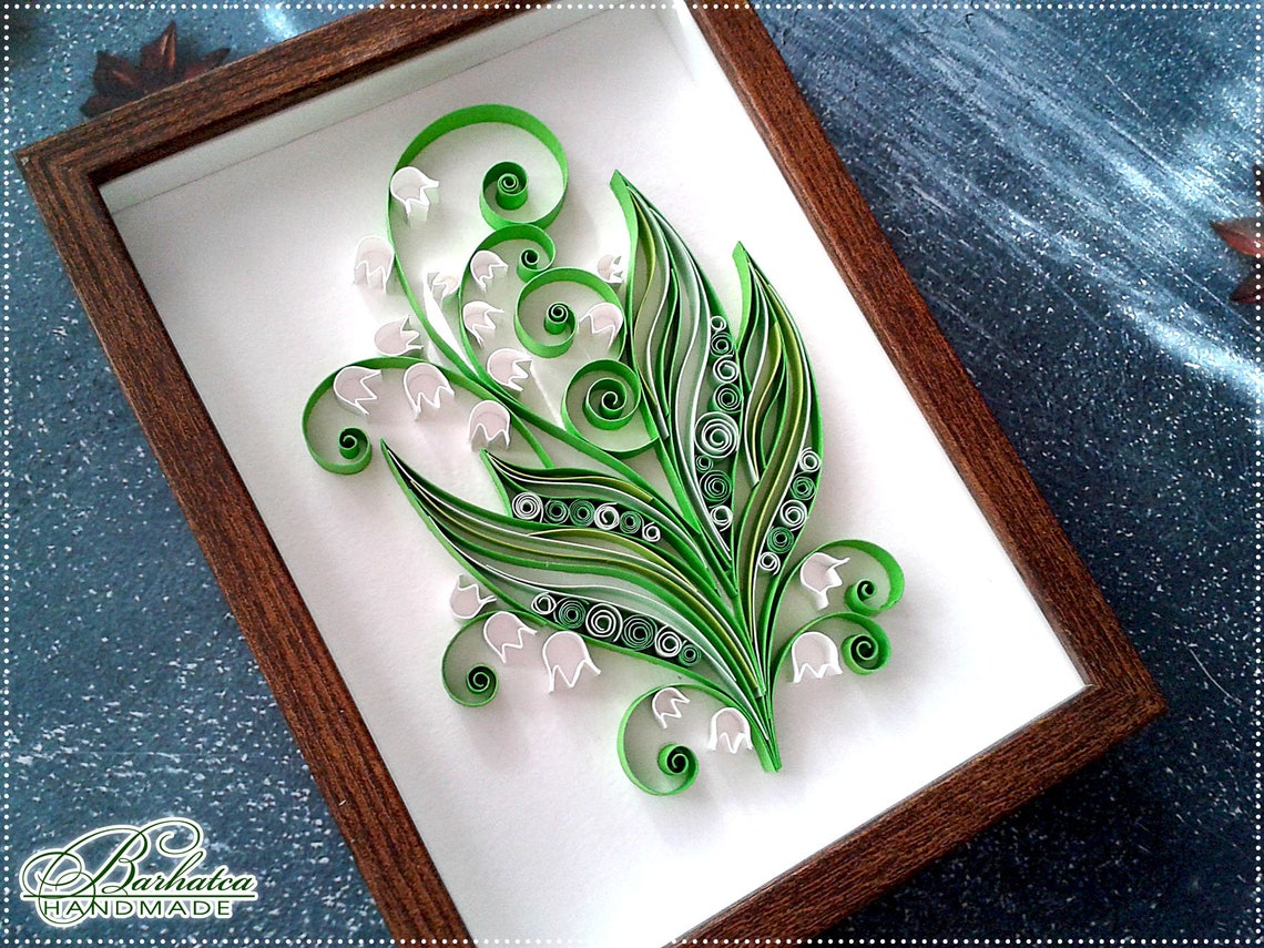 Quilling Lily of the Valley Pattern Lily of the Valley Etsy