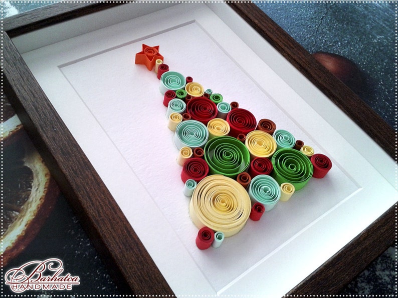 Quilling Pattern Christmas tree Template Christmas tree Etsy
