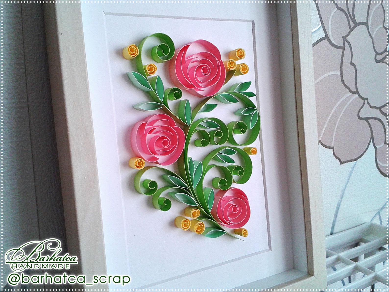 Quilling flower pattern Flower quilling template Roses Etsy