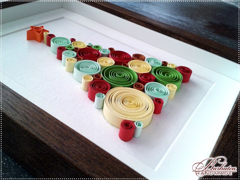 Quilling Pattern Christmas tree Template Christmas tree Etsy