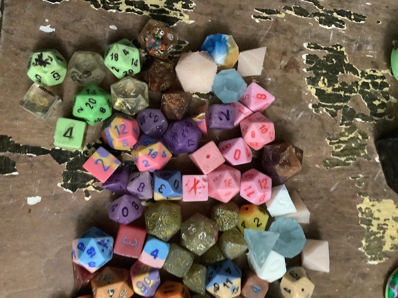 Misfit Mystery Dice RPG Polyhedral Dice Etsy