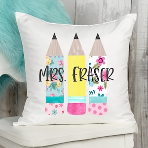 Teacher Pillow cover, Gift for Teacher, Personalized Teacher pillow cover, Custom Teacher pillow cover, Teacher gifts, Teacher Appreciation