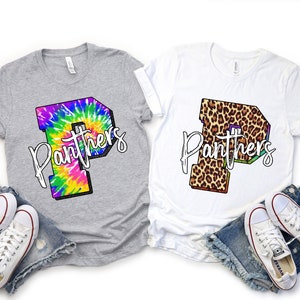 Panthers shirt, Team shirt, School shirt, P for Panthers shirt, Mascot shirt, Baseball shirt, Football shirt, Soccer shirt, Softball shirt