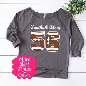 Football number shirt, Football Mom shirt, Custom Football shirt, Football Dad, Football Aunt, Football Grandma, Football Nana, Long sleeve