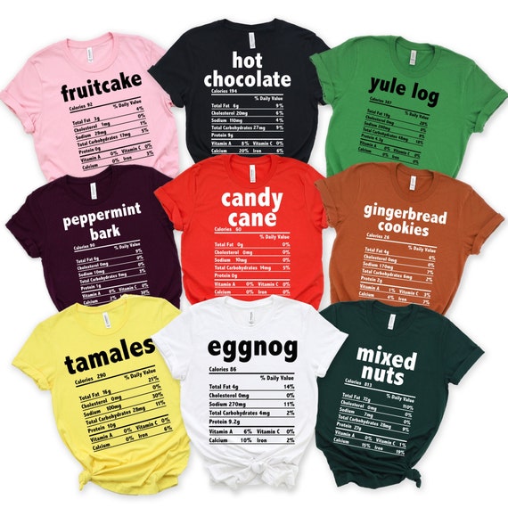 Gingerbread Cookies Thanksgiving Food Nutrition Facts T-Shirt Gingerbread Cookies Thanksgiving Food Nutrition Facts T-Shirt