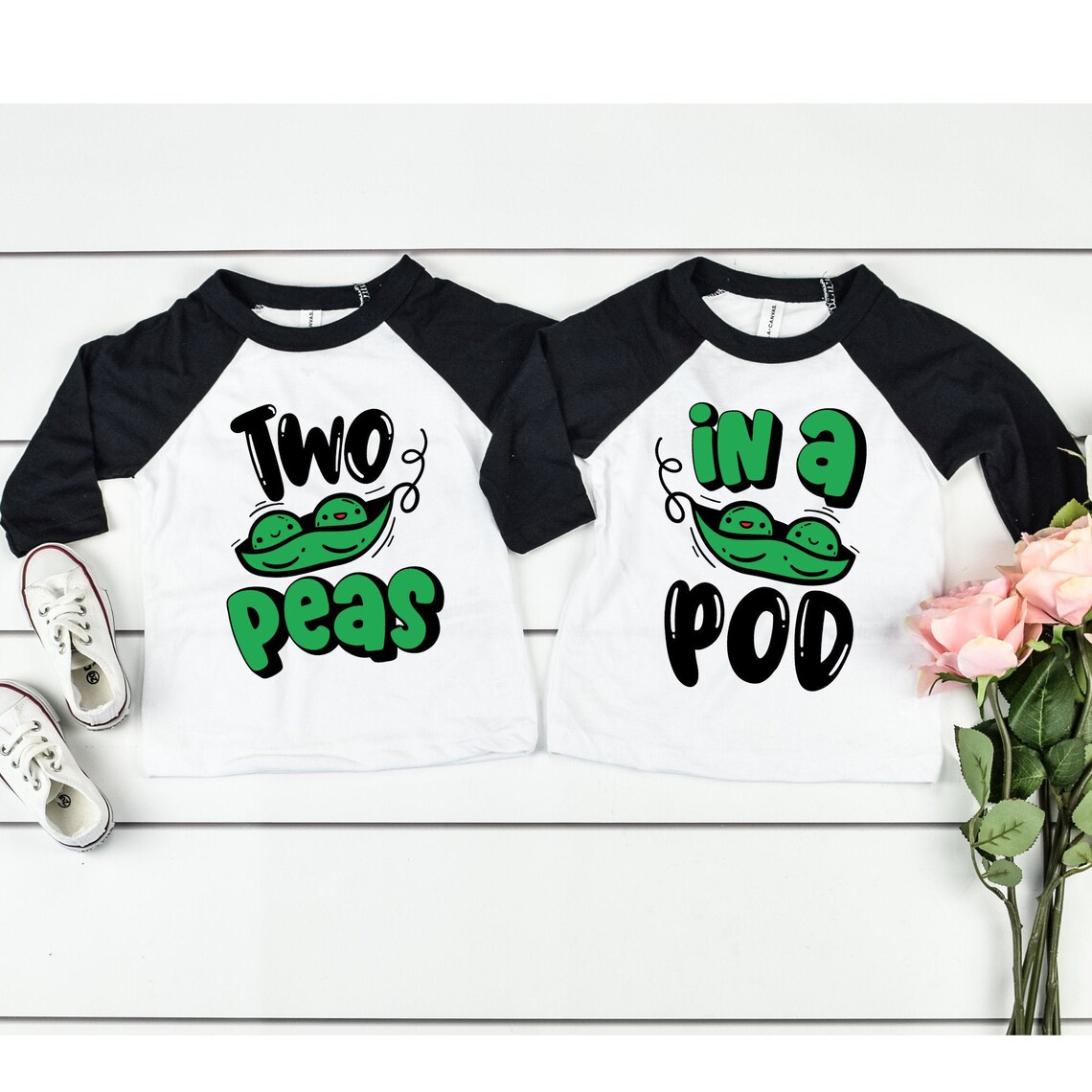 Two Peas in a Pod shirts Best Friend shirts Twin shirts Etsy