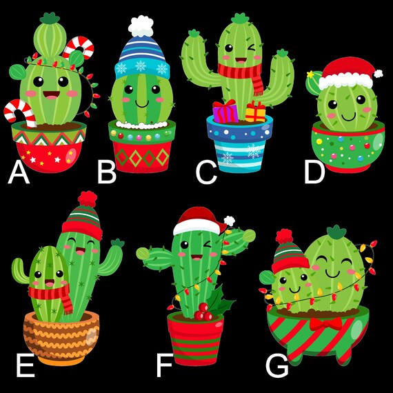 Christmas Pajamas Christmas Cactus Pajamas Matching Christmas Pajamas Family Christmas Pajamas Buffalo Plaid pants Cactus PJ s