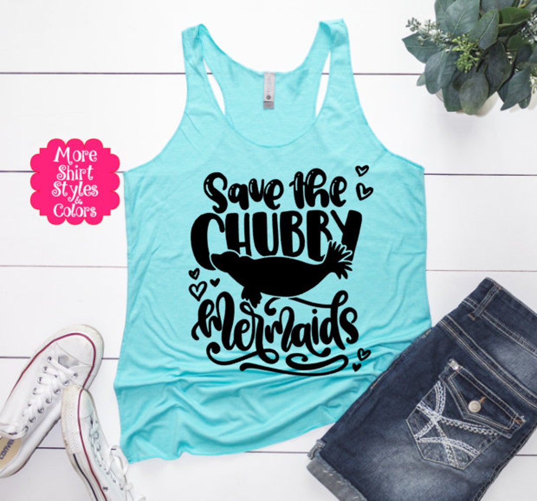 Save the Chubby Mermaids Shirt, Manatee Shirt, Ocean Awareness Shirt