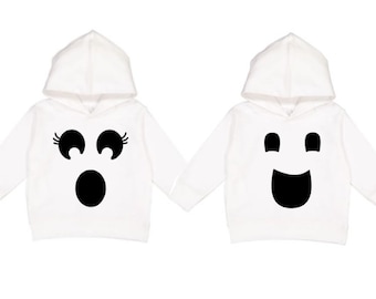 Ghost Hoodie, Girl Ghost hoodie, Halloween Hoodie, Kids Halloween costume, Matching Halloween Hoodies, Family Halloween hoodies