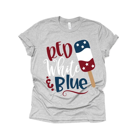 Red white blue popsicle shirt Clearance