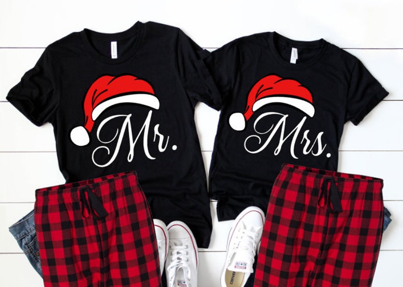 Mr. and Mrs. Christmas Pajamas Couple