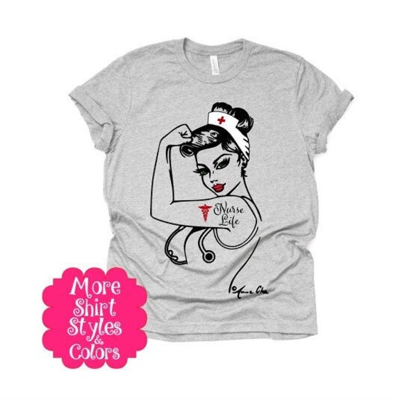 Rosie the riveter nurse shirt deals