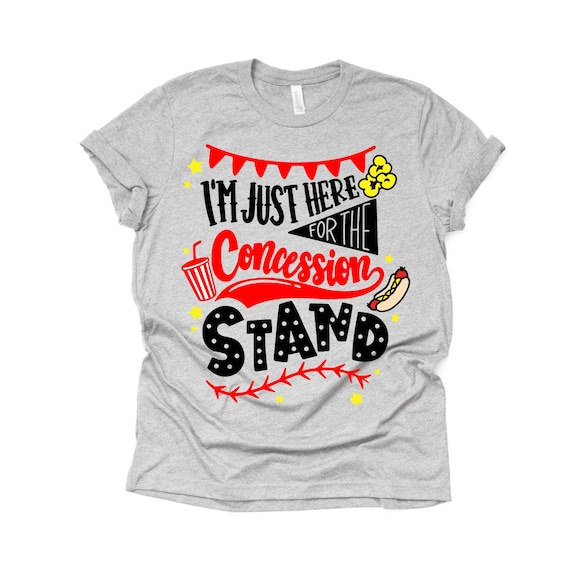 I'm Just Here for the Concession Stand Shirt Kids Etsy