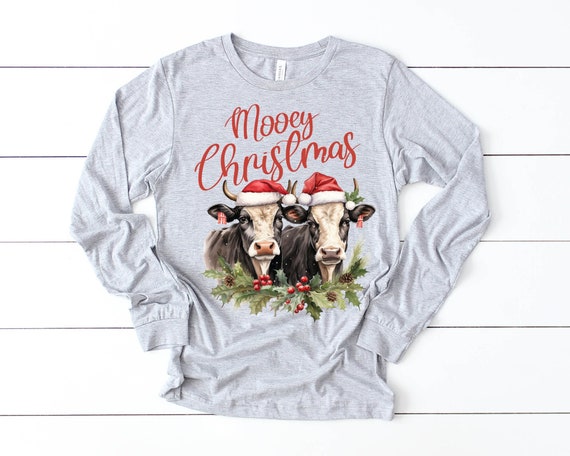 Santa Cow In Socks Funny Cow Christmas Pajama Gift T-Shirt Santa Cow In Socks Funny Cow Christmas Pajama Gift T-Shirt