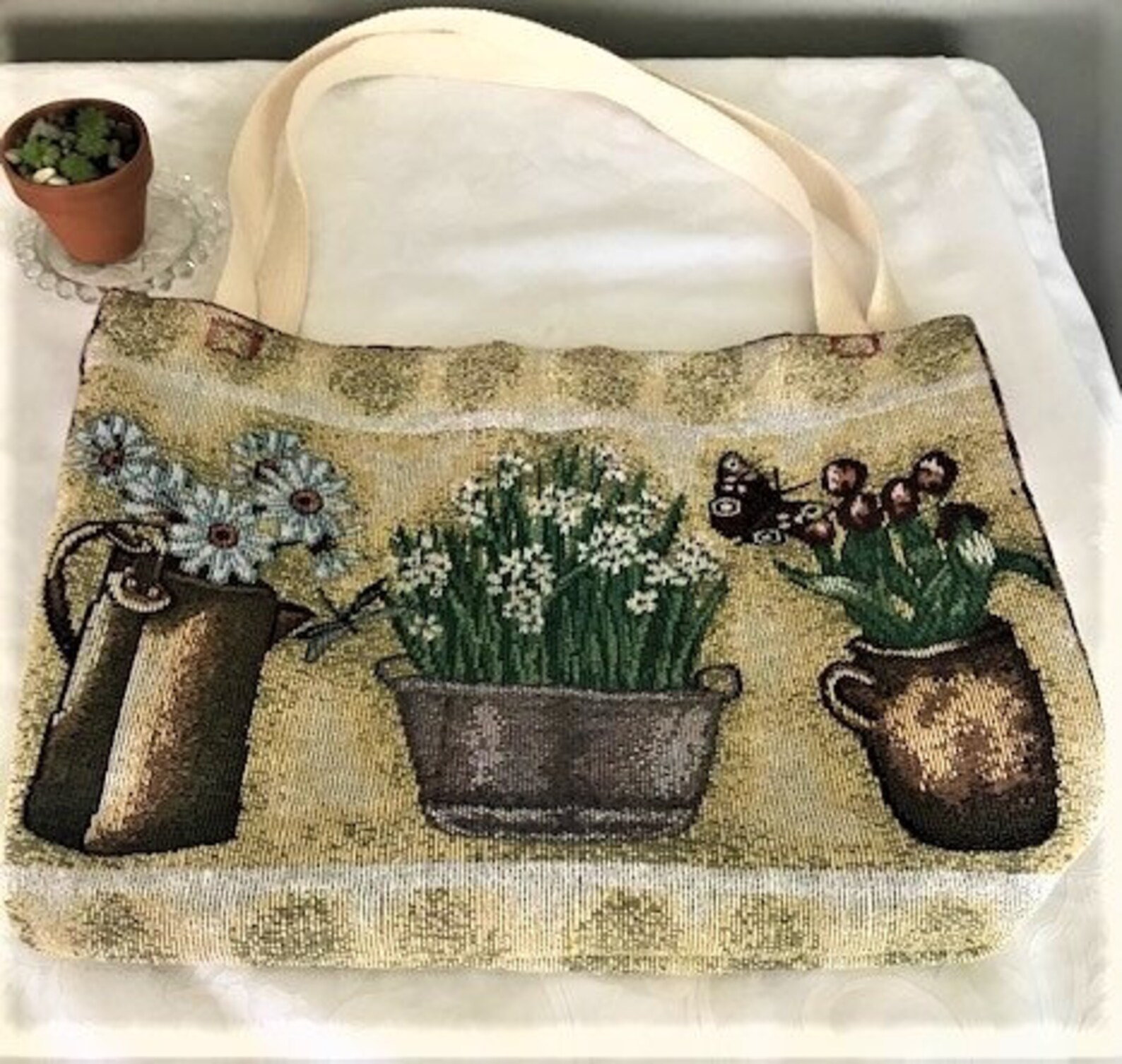 Tapestry Tote Bag Reduced Etsy